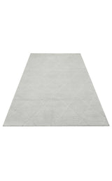 MISSORI MSR 03 GREY  Hav Toz Vermez Sade Desenli Yumuşak Dokulu Modern Makine Halısı