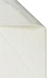 MISSORI MSR 03 WHITE  Hav Toz Vermez Sade Desenli Yumuşak Dokulu Modern Makine Halısı
