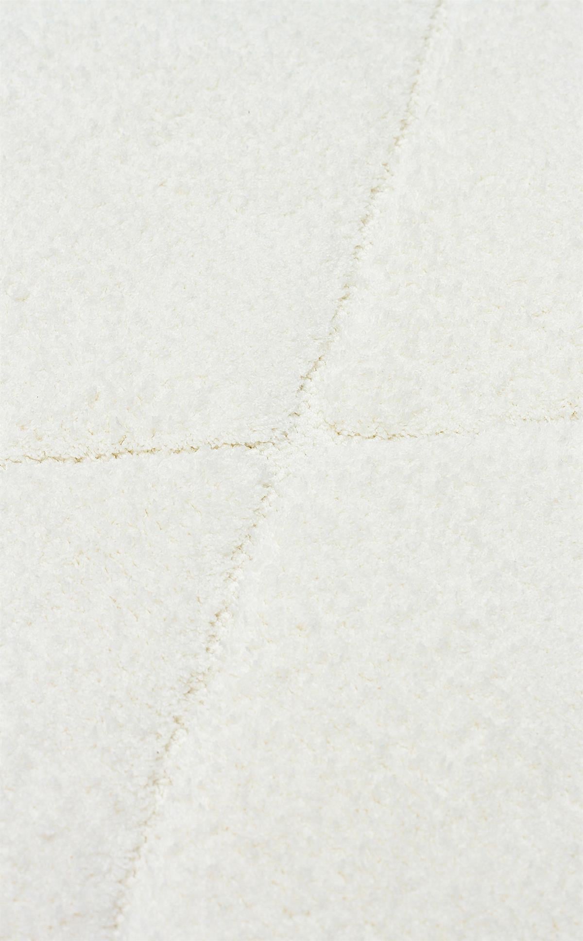 MISSORI MSR 03 WHITE  Hav Toz Vermez Sade Desenli Yumuşak Dokulu Modern Makine Halısı