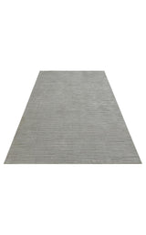 MISSORI MSR 05 GREY  Hav Toz Vermez Sade Desenli Yumuşak Dokulu Modern Makine Halısı