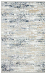 MODENA MDN 05 CREAM BLUE  Şık ve Modern Sıkı Dokuma Hav Toz Vermez Makine Halısı