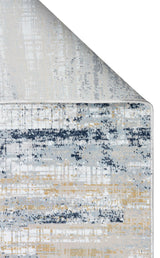 MODENA MDN 05 CREAM BLUE  Şık ve Modern Sıkı Dokuma Hav Toz Vermez Makine Halısı