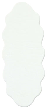 MOLLIS PLAIN MLS PLAIN DOUBLE WHITE  Yumuşak Tuşeli Yıkanabilir Kaymaz Tabanlı Suni Kürk