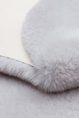 MOLLIS PLAIN MLS PLAIN QUARD GREY  Yumuşak Tuşeli Yıkanabilir Kaymaz Tabanlı Suni Kürk