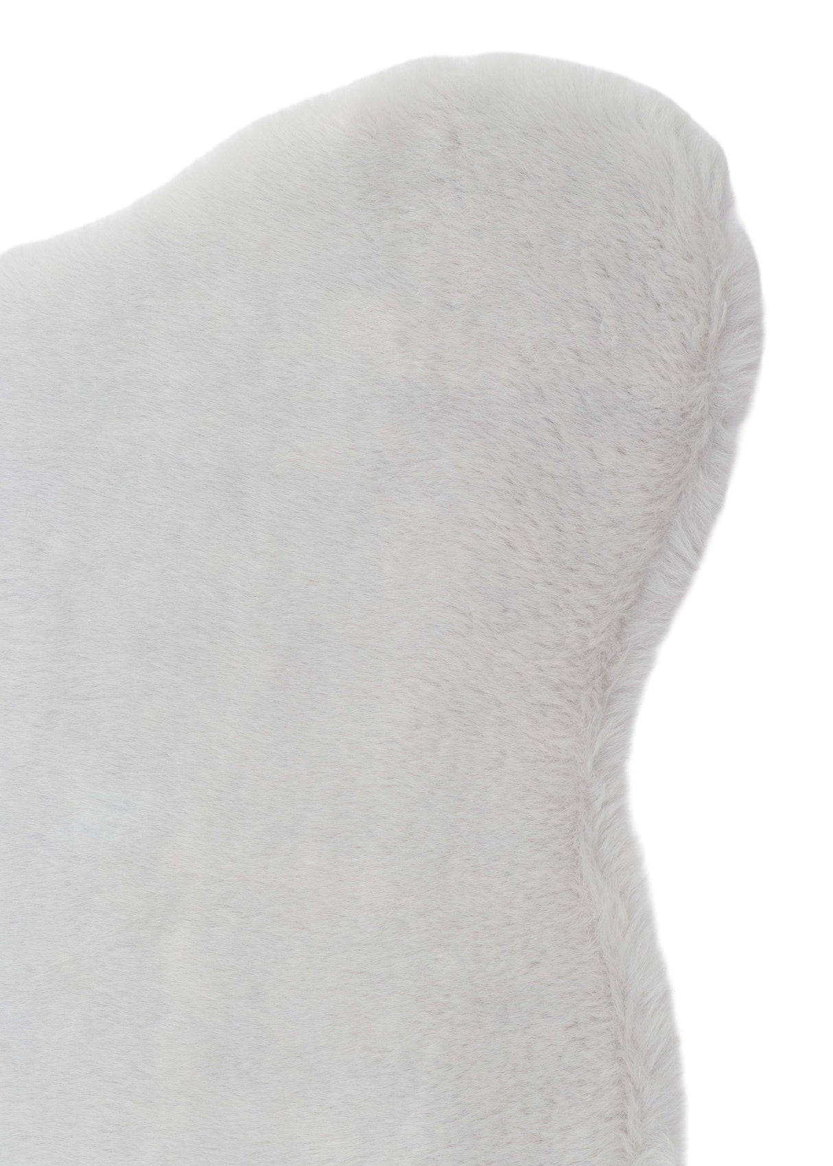 MOLLIS PLAIN MLS PLAIN SINGLE GREY  Yumuşak Tuşeli Yıkanabilir Kaymaz Tabanlı Suni Kürk