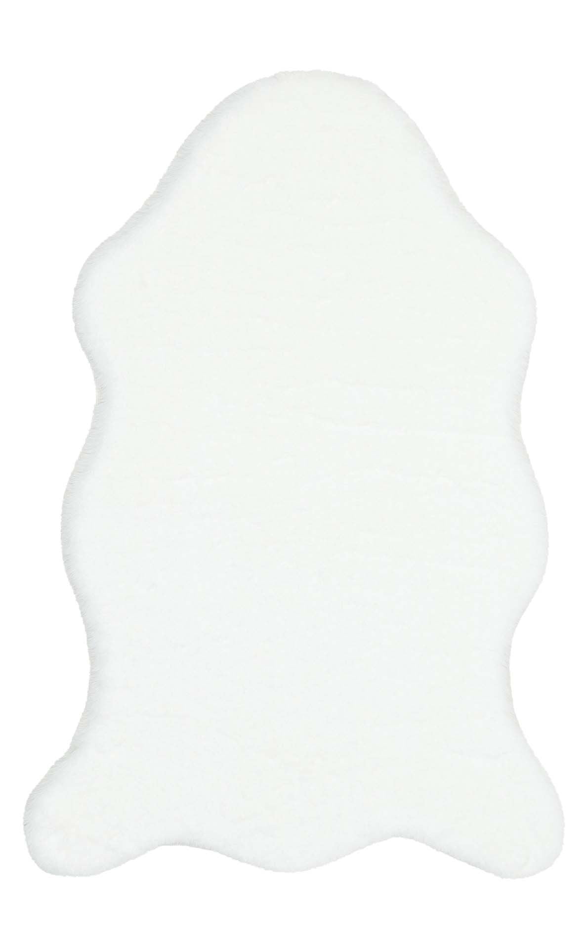 MOLLIS PLAIN MLS PLAIN SINGLE WHITE  Yumuşak Tuşeli Yıkanabilir Kaymaz Tabanlı Suni Kürk