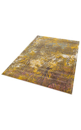 MONACO MN 02 GOLD XXW  Hav Toz Vermez Yıkanabilir Modern Desenli Kaymaz İnce Dokuma Halı