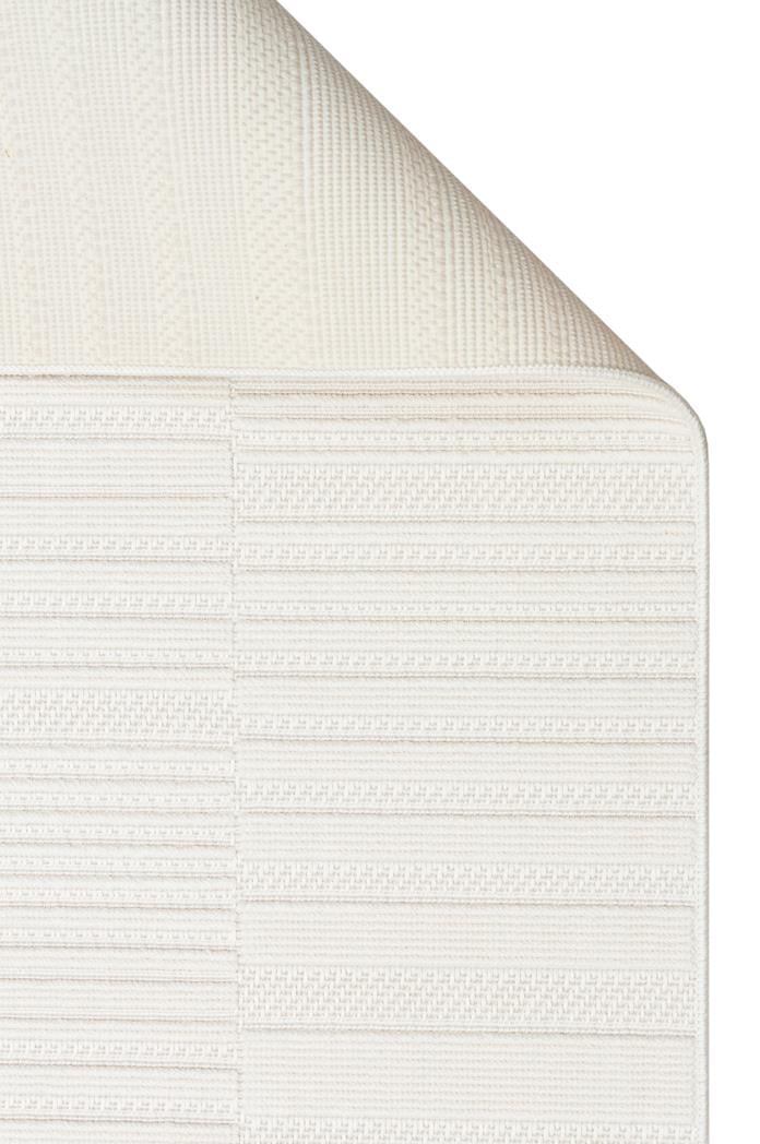 MONO LOOP MNO LOOP 01 WHITE  Bukleli Sisal Dokuma Yıkanabilir Hav Vermez Kaymaz Tabanlı Kolay Temizlenebilir Makine Halısı
