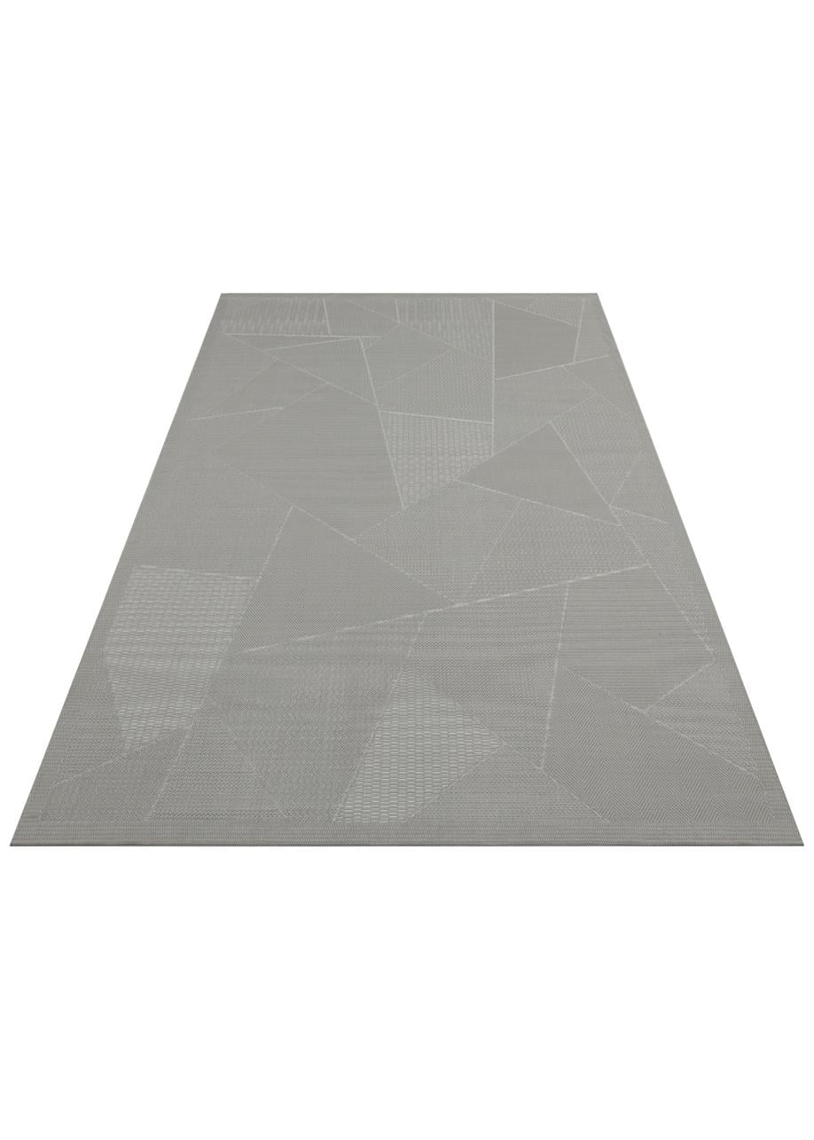 MONO LUX MNO LUX 01 ANTRASIT  Kaymaz Tabanlı Modern Desenlere Sahip İnce Halı