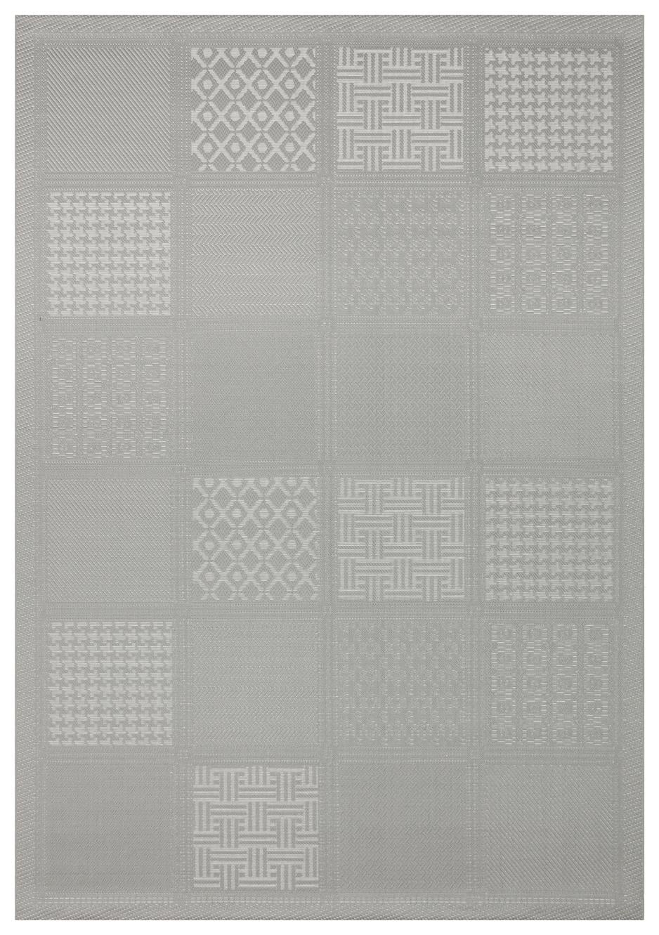 MONO LUX MNO LUX 02 ANTRASIT  Kaymaz Tabanlı Modern Desenlere Sahip İnce Halı