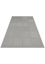 MONO LUX MNO LUX 02 ANTRASIT  Kaymaz Tabanlı Modern Desenlere Sahip İnce Halı