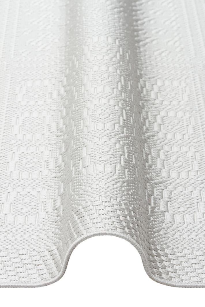 MONO LUX MNO LUX 02 GREY  Kaymaz Tabanlı Modern Desenlere Sahip İnce Halı