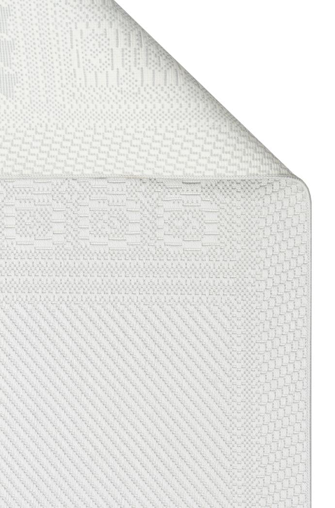 MONO LUX MNO LUX 02 GREY  Kaymaz Tabanlı Modern Desenlere Sahip İnce Halı