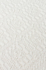 MONO LUX MNO LUX 02 WHITE  Kaymaz Tabanlı Modern Desenlere Sahip İnce Halı
