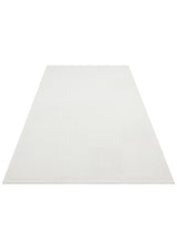 MONO LUX MNO LUX 02 WHITE  Kaymaz Tabanlı Modern Desenlere Sahip İnce Halı