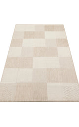 MONO MNO 01 BEIGE  Hav Toz Vermez Kaymaz Tabanlı İnce Halı