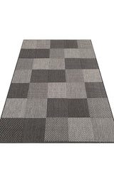 MONO MNO 01 DARK GREY  Hav Toz Vermez Kaymaz Tabanlı İnce Halı