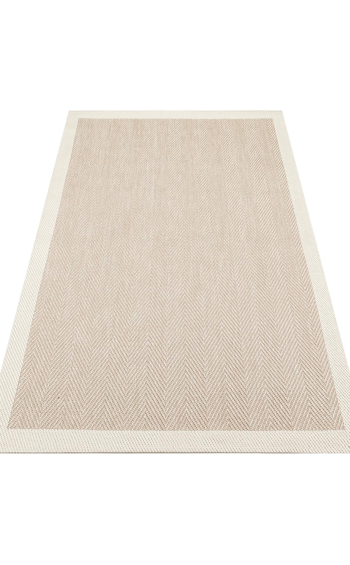 MONO MNO 02 BEIGE  Hav Toz Vermez Kaymaz Tabanlı İnce Halı