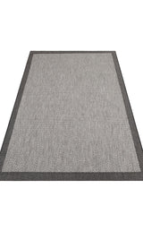 MONO MNO 02 DARK GREY  Hav Toz Vermez Kaymaz Tabanlı İnce Halı