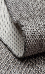 MONO MNO 02 GREY  Hav Toz Vermez Kaymaz Tabanlı İnce Halı