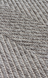 MONO MNO 02 GREY  Hav Toz Vermez Kaymaz Tabanlı İnce Halı