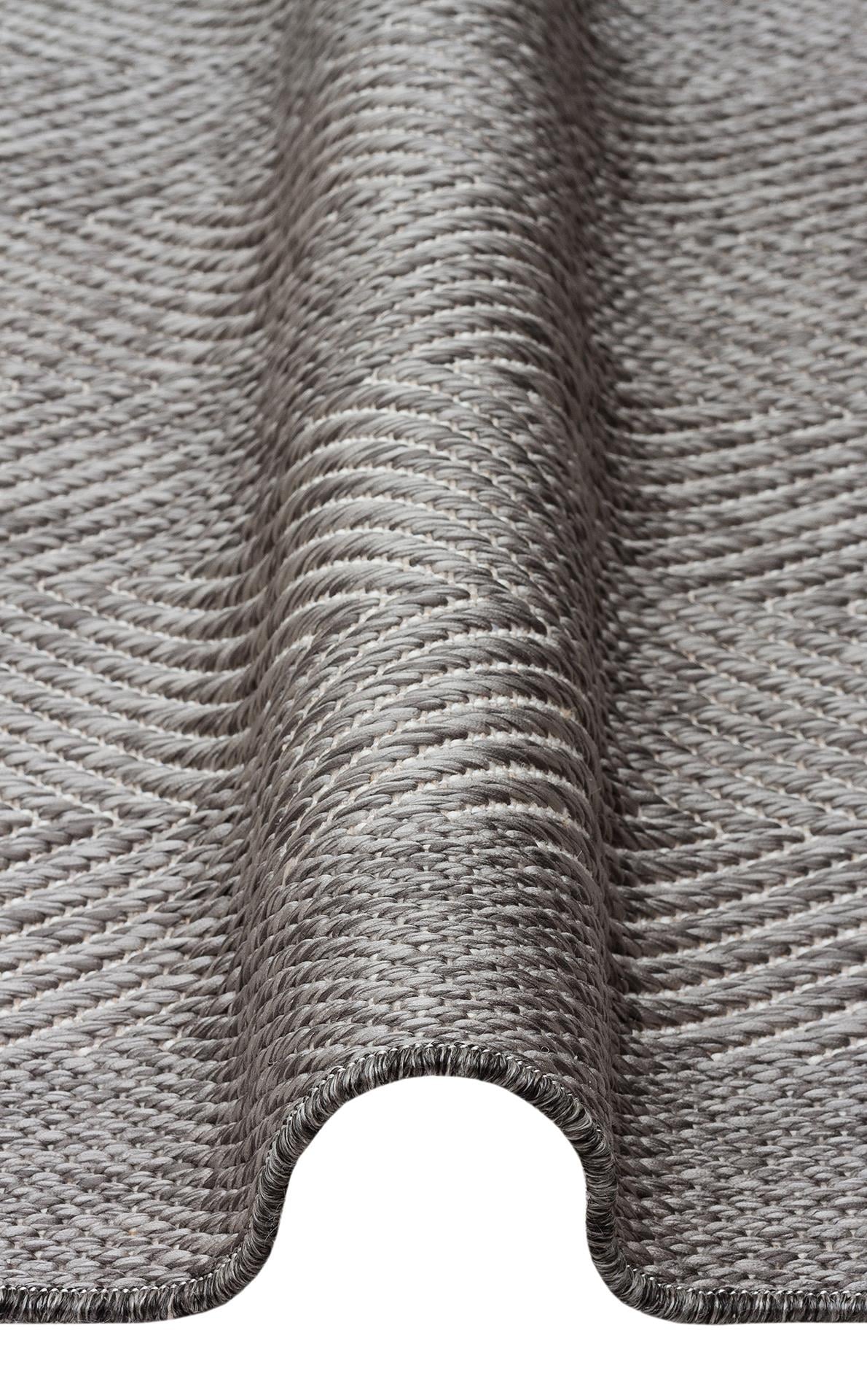 MONO MNO 02 GREY  Hav Toz Vermez Kaymaz Tabanlı İnce Halı
