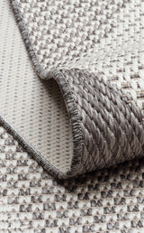 MONO MNO 03 GREY  Hav Toz Vermez Kaymaz Tabanlı İnce Halı