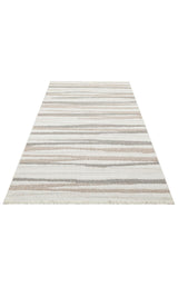 MOTTO MOT 02 WHITE BEIGE  Yumuşak Tuşeli Örgü Dokuma Modern Makine Halısı