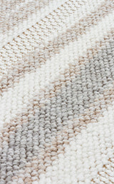 MOTTO MOT 02 WHITE BEIGE  Yumuşak Tuşeli Örgü Dokuma Modern Makine Halısı