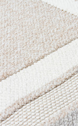 MOTTO MOT 04 BEIGE GREY  Yumuşak Tuşeli Örgü Dokuma Modern Makine Halısı