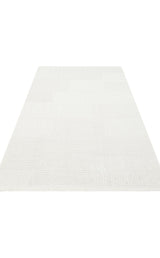 MOTTO MOT 11 WHITE  Yumuşak Tuşeli Örgü Dokuma Modern Makine Halısı