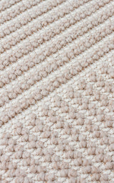 MOTTO MOT 12 BEIGE WHITE  Yumuşak Tuşeli Örgü Dokuma Modern Makine Halısı
