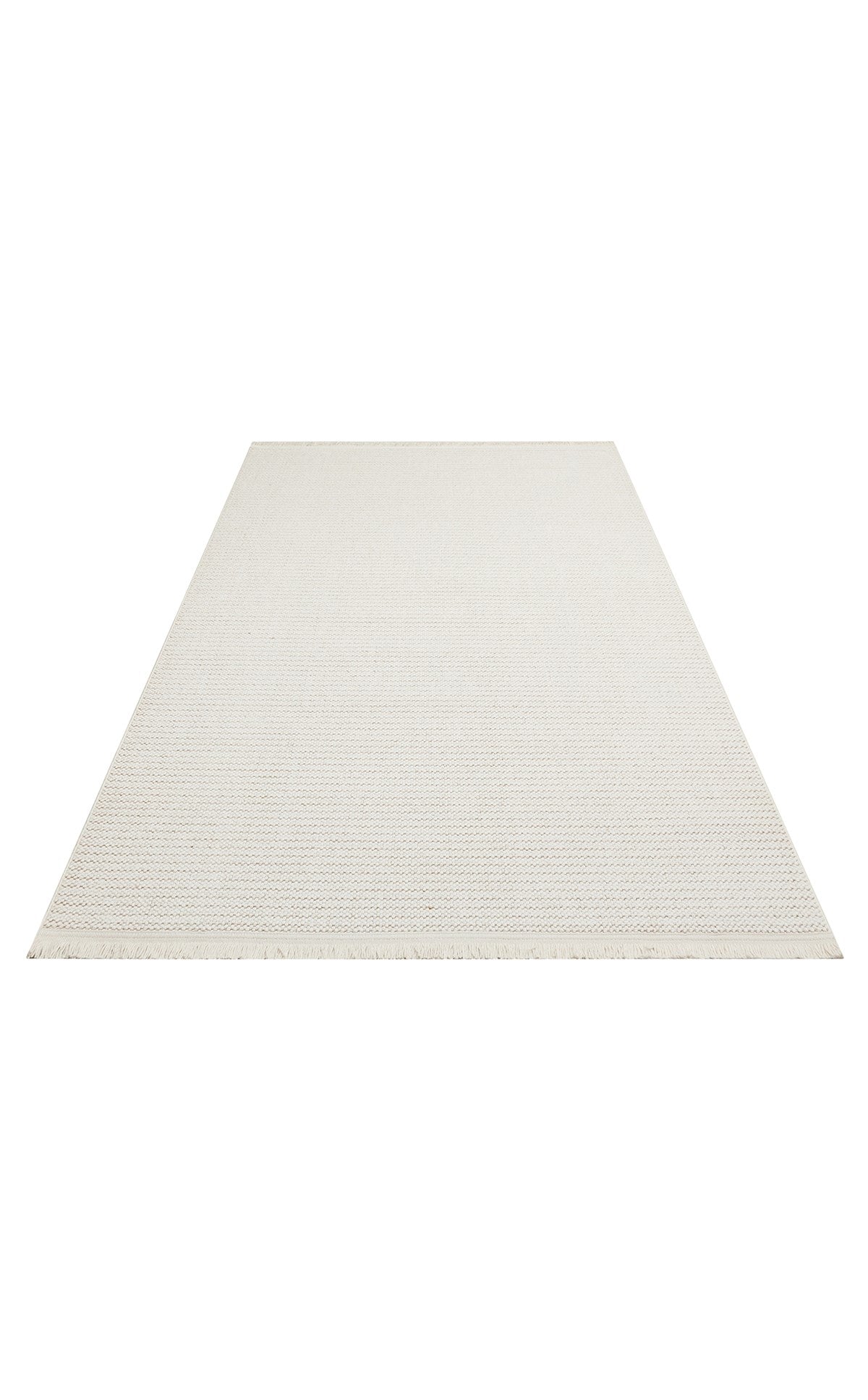 MOTTO MOT PLAIN WHITE  Yumuşak Tuşeli Örgü Dokuma Modern Makine Halısı