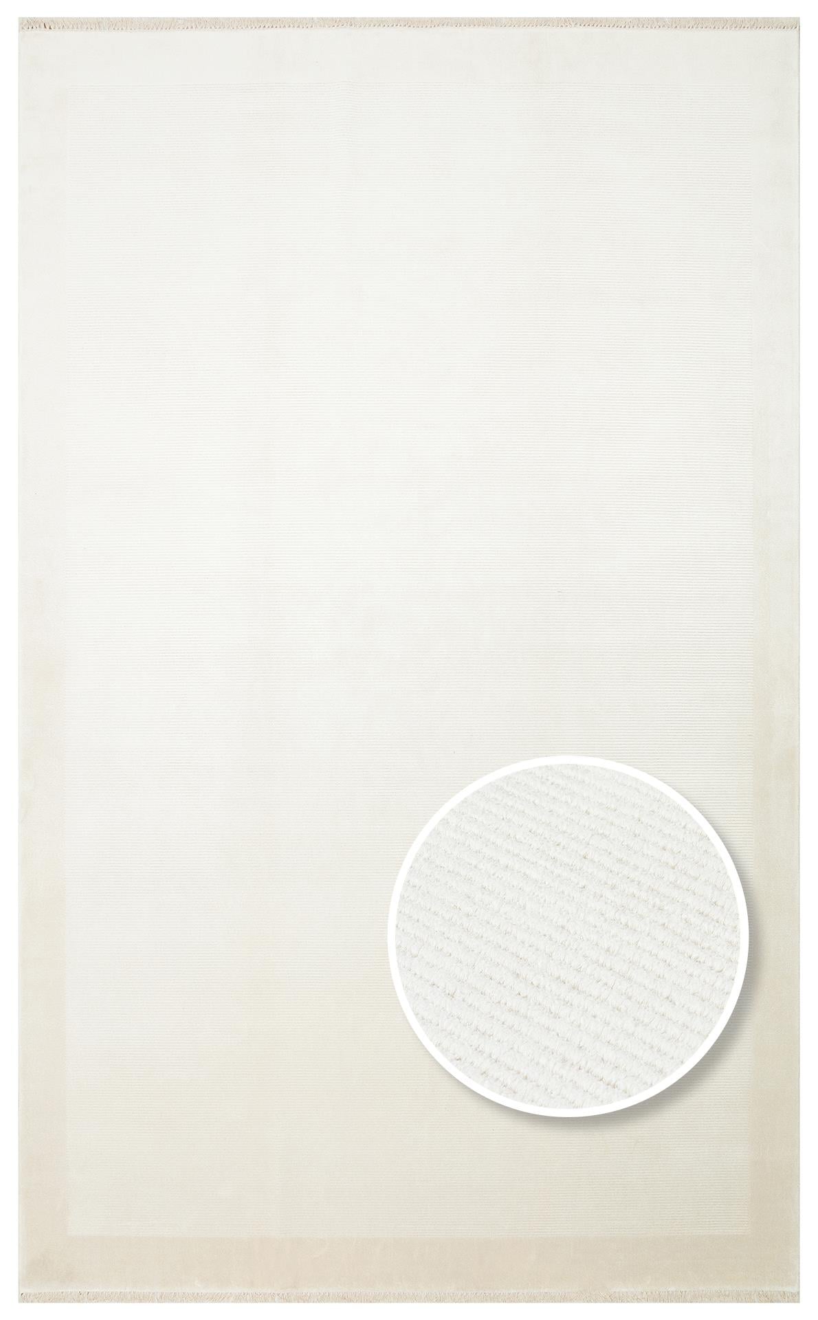 NAPOLI NAP 02 CREAM  Sade Desenli Modern Sık Dokuma Makine Halısı