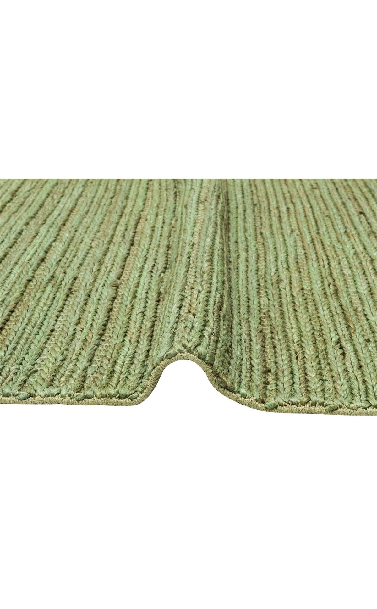 NETRA TRIPLE GREEN XW  Farklı Örgü Dokusuna Sahip El Dokuma Naturel Jüt Hasır Halı