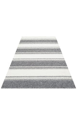 NEVADA NVD 02 WHITE BLACK  Özel Moroccon Tuşeli Hav Toz Vermez Kaymaz Tabanlı İnce Dokuma Modern Halı