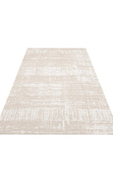 NEVADA NVD 06 IVORY CREAM  Özel Moroccon Tuşeli Hav Toz Vermez Kaymaz Tabanlı İnce Dokuma Modern Halı