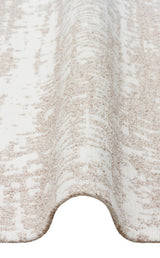 NEVADA NVD 06 IVORY CREAM  Özel Moroccon Tuşeli Hav Toz Vermez Kaymaz Tabanlı İnce Dokuma Modern Halı