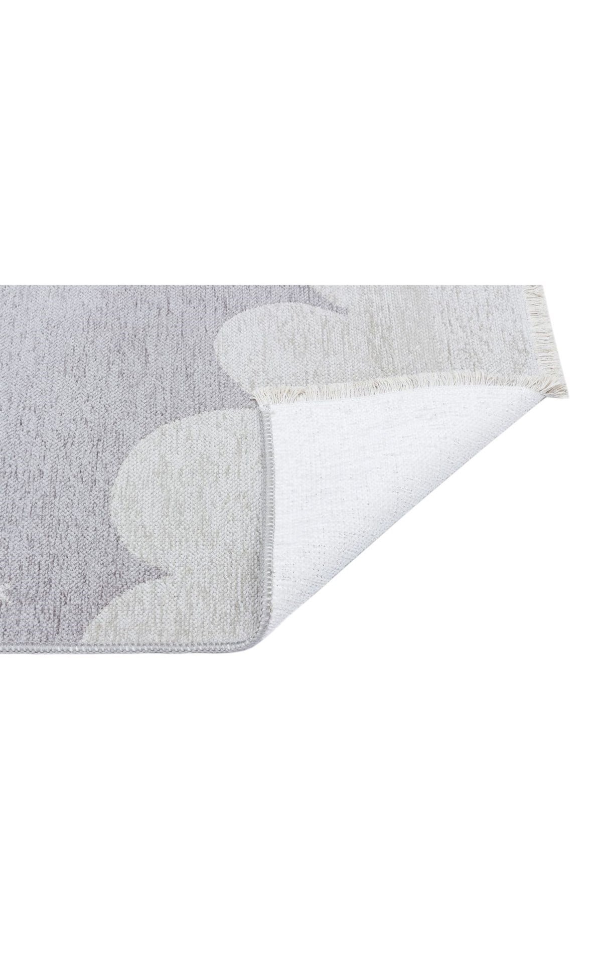 NOA BABY NB 02 GREY  Yıkanabilir Çift Taraflı Yumuşak Dokulu İnce Çocuk-Bebek Odası Halısı