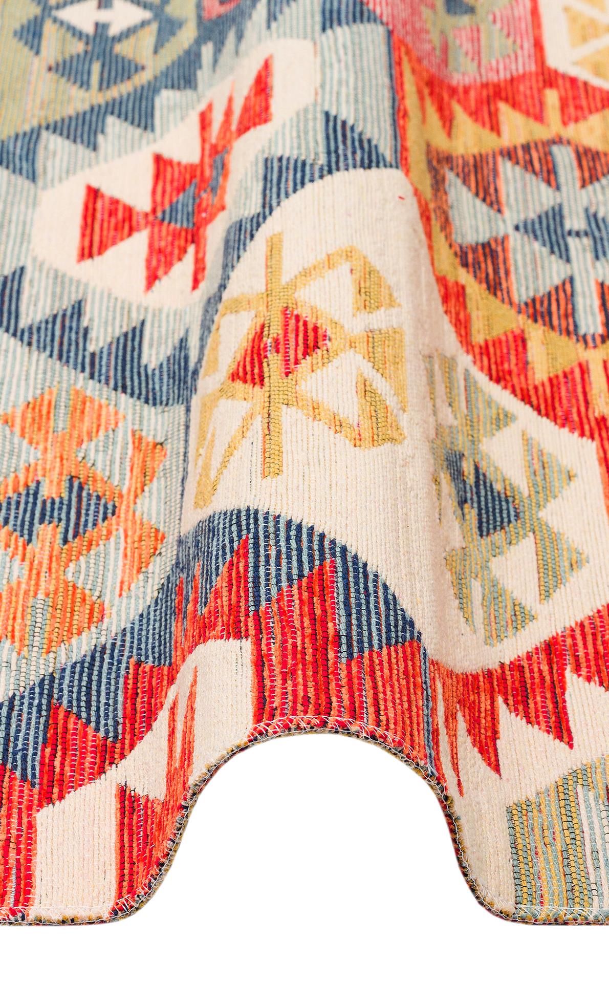 NOMAD NMD 01 MULTY  Yıkanabilir, Çift Taraflı Kullanıma Uygun Yumuşak Tuşeli Otantik Kilim