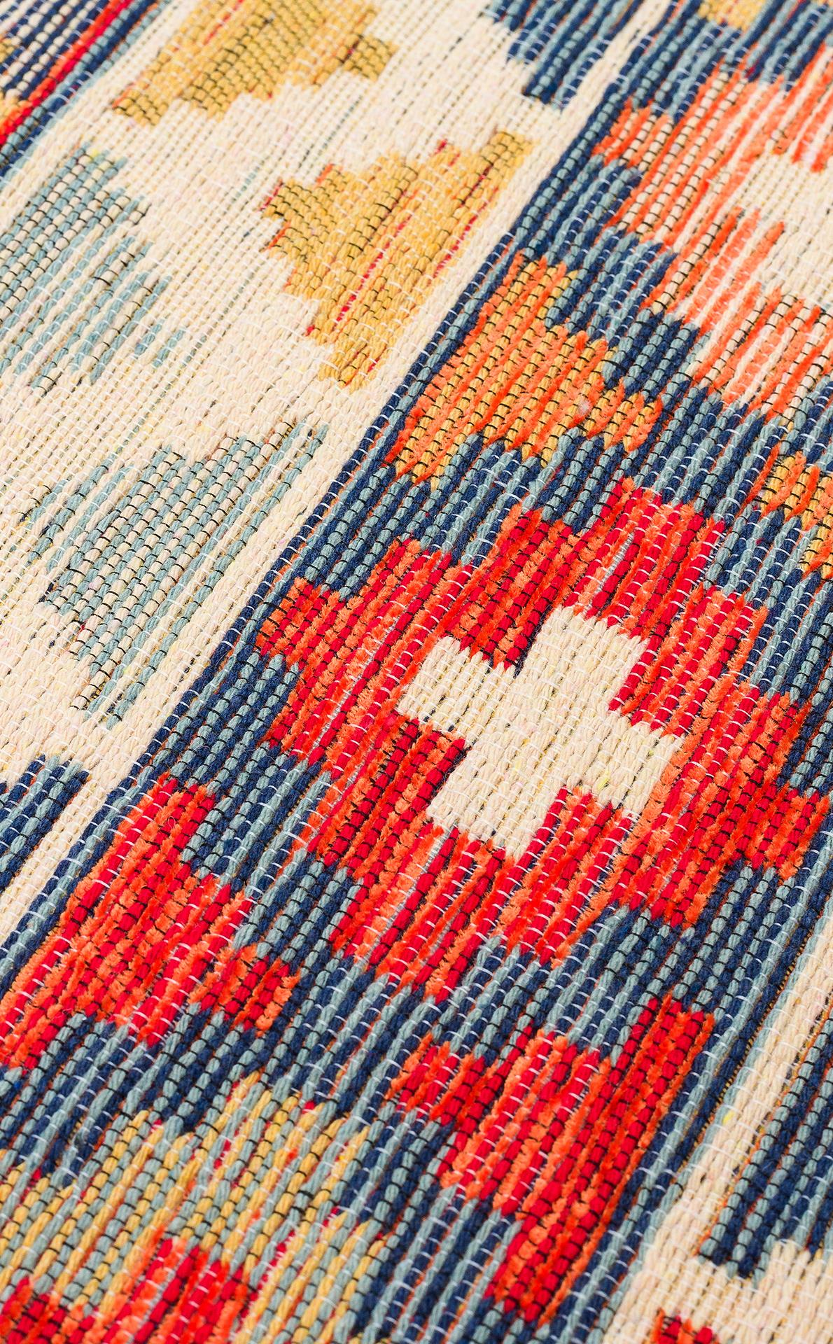 NOMAD NMD 02 AQUA  Yıkanabilir, Çift Taraflı Kullanıma Uygun Yumuşak Tuşeli Otantik Kilim