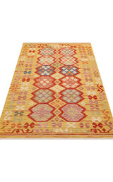 NOMAD NMD 03 RED  Yıkanabilir, Çift Taraflı Kullanıma Uygun Yumuşak Tuşeli Otantik Kilim