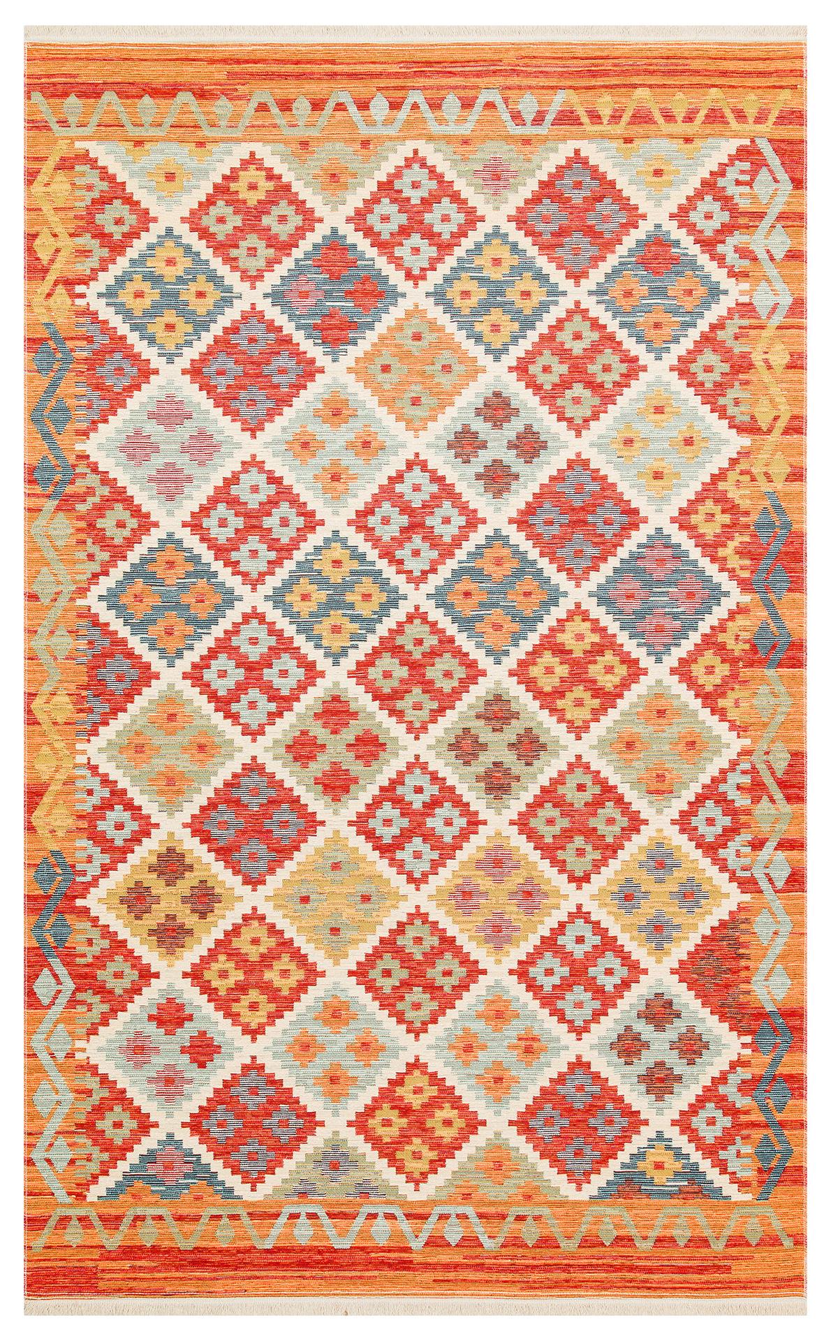 NOMAD NMD 05 TERRA  Yıkanabilir, Çift Taraflı Kullanıma Uygun Yumuşak Tuşeli Otantik Kilim