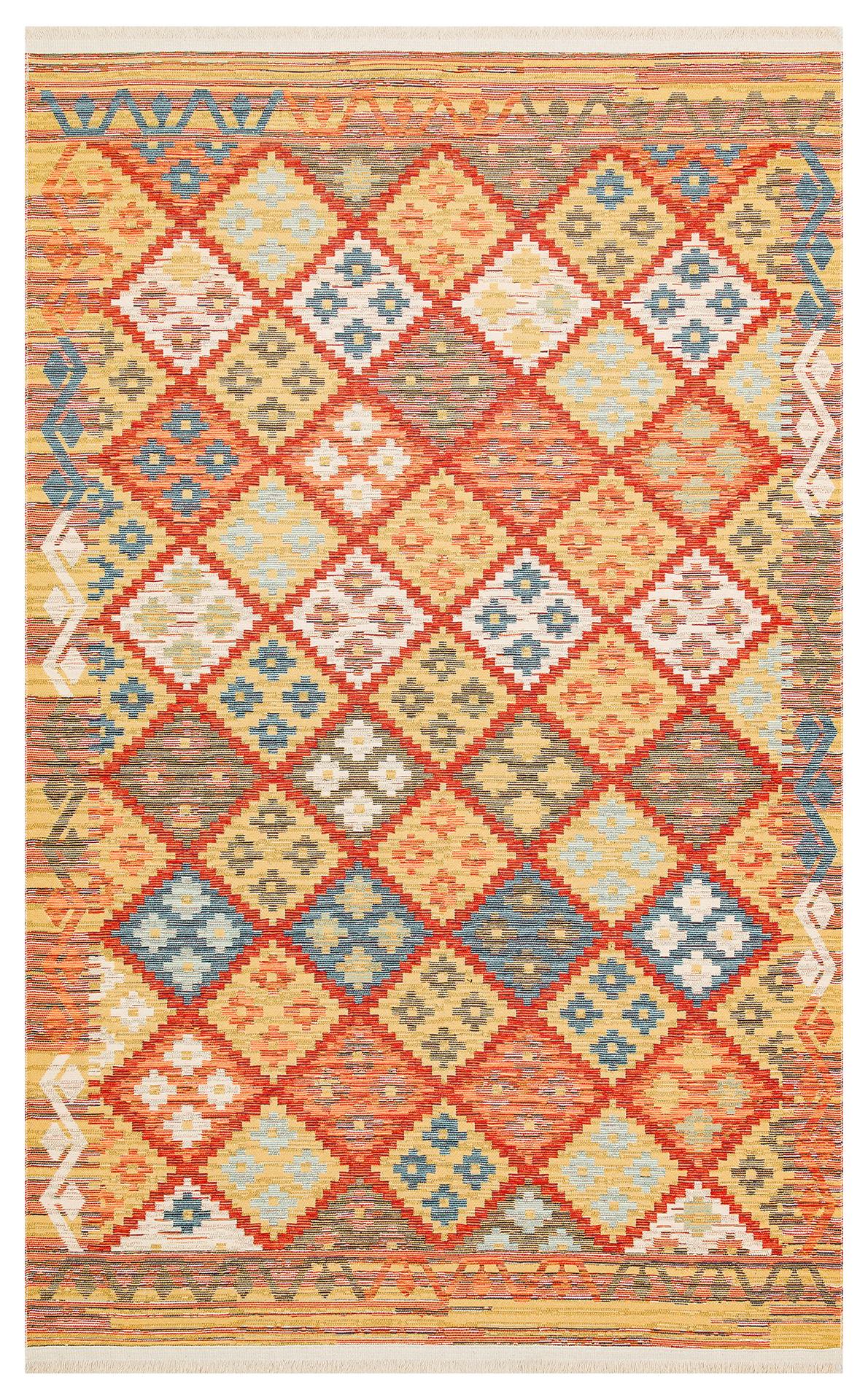 NOMAD NMD 05 TERRA  Yıkanabilir, Çift Taraflı Kullanıma Uygun Yumuşak Tuşeli Otantik Kilim