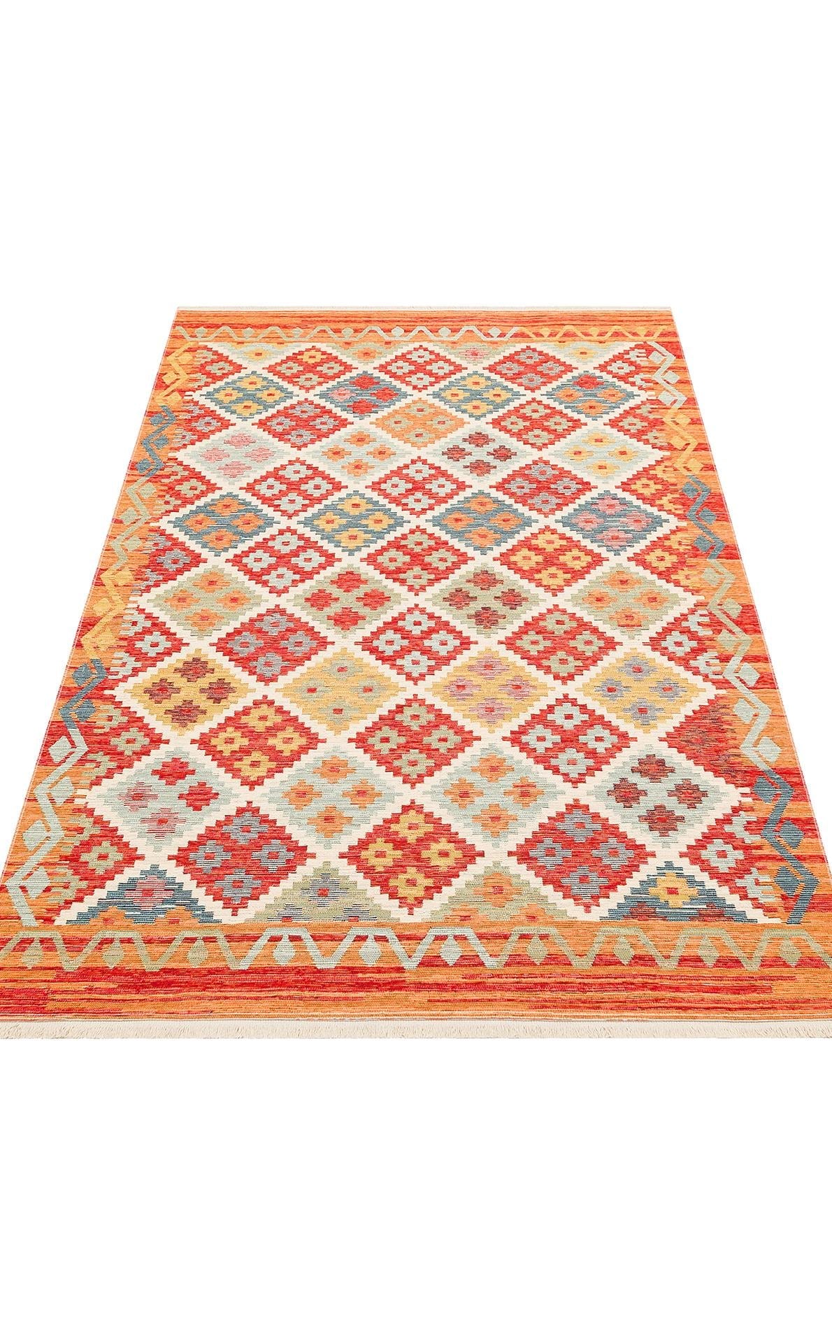 NOMAD NMD 05 TERRA  Yıkanabilir, Çift Taraflı Kullanıma Uygun Yumuşak Tuşeli Otantik Kilim