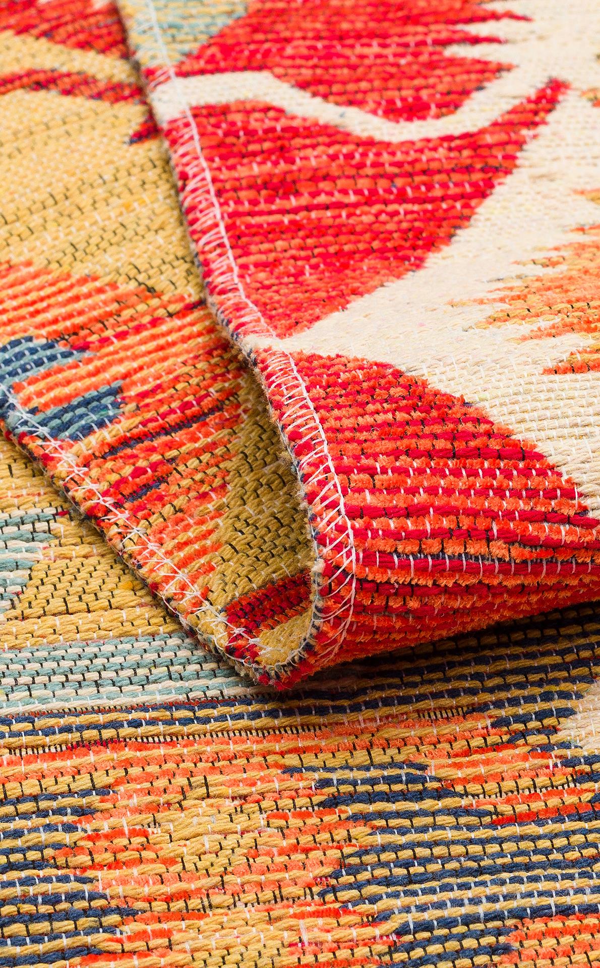 NOMAD NMD 06 RED  Yıkanabilir, Çift Taraflı Kullanıma Uygun Yumuşak Tuşeli Otantik Kilim