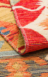 NOMAD NMD 06 RED  Yıkanabilir, Çift Taraflı Kullanıma Uygun Yumuşak Tuşeli Otantik Kilim