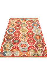 NOMAD NMD 06 RED  Yıkanabilir, Çift Taraflı Kullanıma Uygun Yumuşak Tuşeli Otantik Kilim