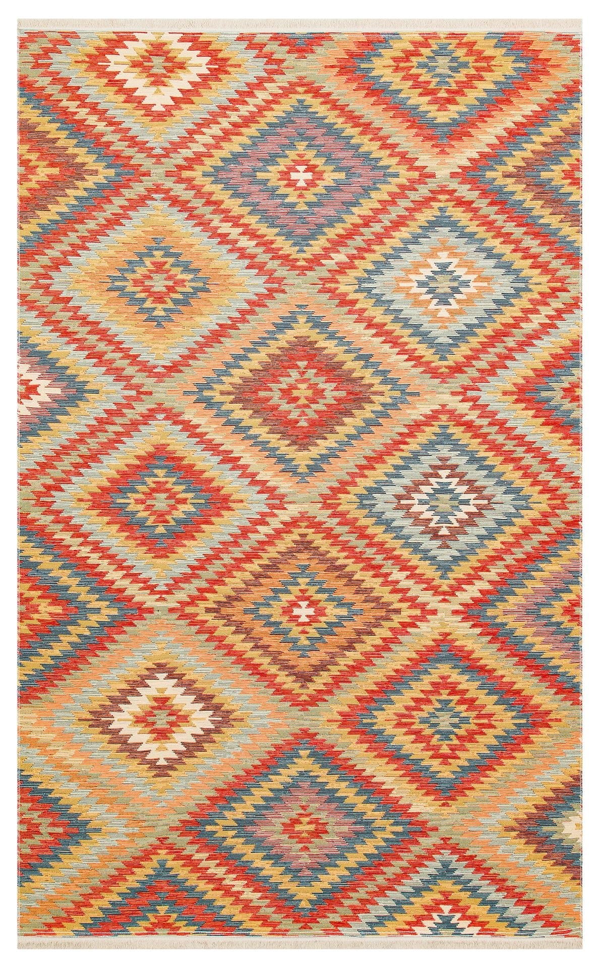 NOMAD NMD 07 TERRA  Yıkanabilir, Çift Taraflı Kullanıma Uygun Yumuşak Tuşeli Otantik Kilim