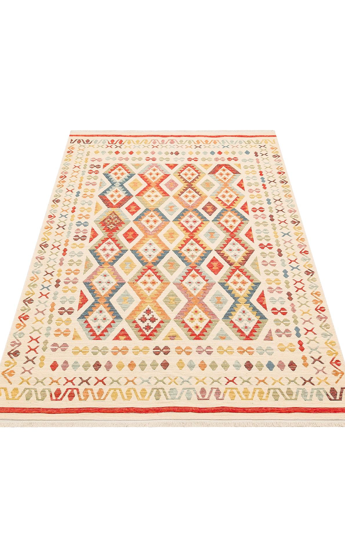 NOMAD NMD 08 LIGHT MULTY  Yıkanabilir, Çift Taraflı Kullanıma Uygun Yumuşak Tuşeli Otantik Kilim